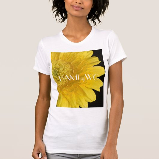 T-shirt HAMbyWG Jaune Gerber Daisies (Devant)