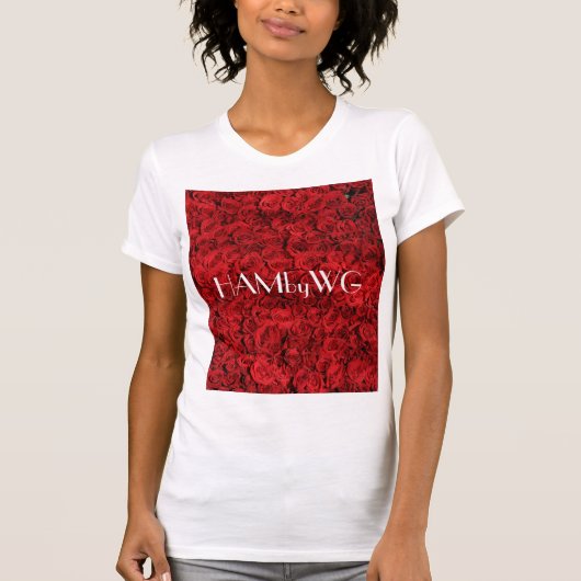 T-shirt HAMbyWG Red Roses (Devant)