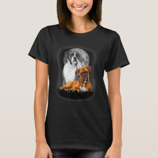 T-shirt Hameçonnage à la Moon Boxer Chien Boxer Chien Grap