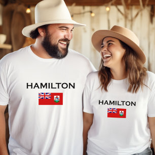 T-shirt Hamilton Bermuda Pays Drapeau Couleur claire