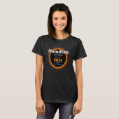 T-shirt Hamilton Ontario ON Total Solaire Eclipse 2024 2 (Devant entier)