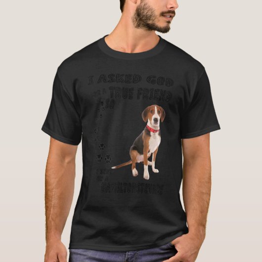 T-shirt Hamiltonstovare Maman, Suédoise Foxhound Papa Hami (Devant)