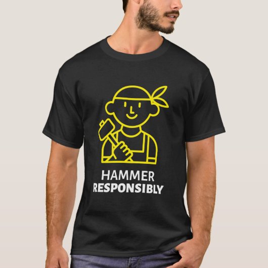 T-shirt Hammer, heure de marteau responsable (Devant)