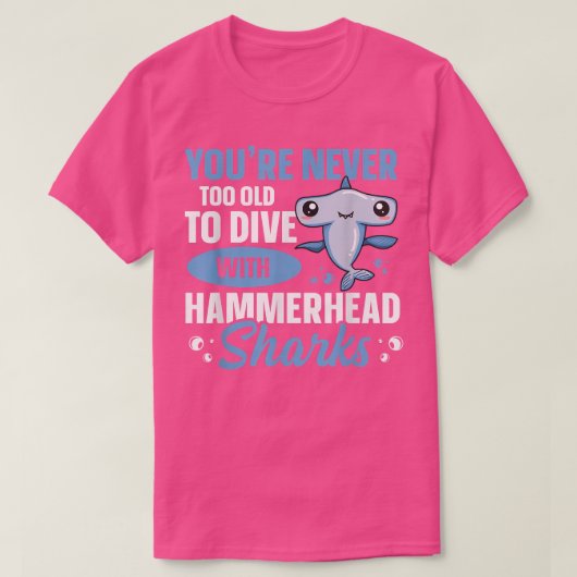 T-shirt Hammerhead Shark Diving Quota pour un hammerhead s (Design devant)