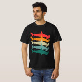 T-shirt Hammerhead Shark Retro (Devant entier)