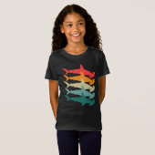T-Shirt Hammerhead Shark Retro (Devant entier)