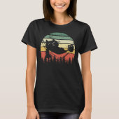 T-shirt Hammock Sunset Chat Retro (Devant)