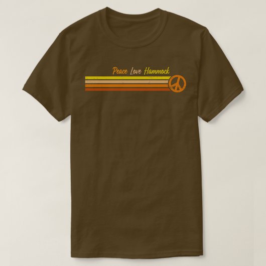 T-shirt Hammock Sunset Retro Stripes (Design devant)