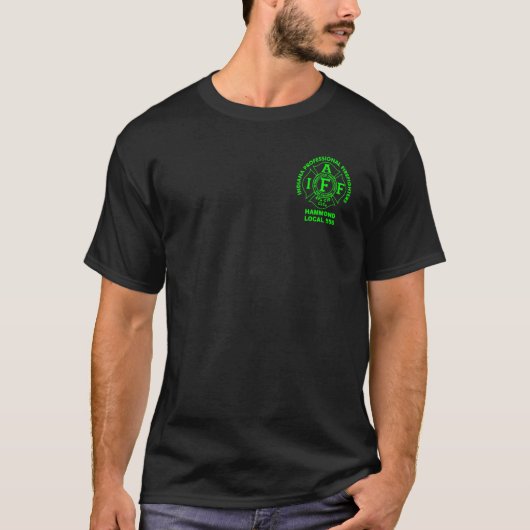 T-shirt Hammond Firefighters Union locale 556 maltaise drô (Devant)