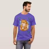 T-shirt Hammy Blue Design Hamster Premium (Devant entier)