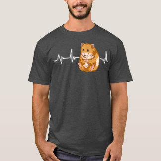 T-shirt Hammy Hamster Heartbeat EKG Heart Rate Hamsters