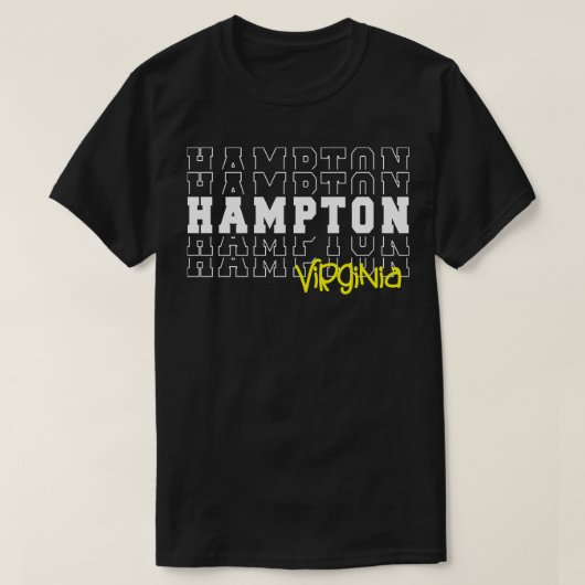 T-shirt Hampton city Virginia Hampton VA (Design devant)