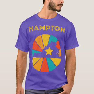 T-shirt Hampton Virginia Vintage Souvenir détendu 1