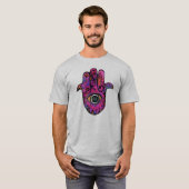 T-SHIRT ** HAMSA ROSES ** (Devant entier)