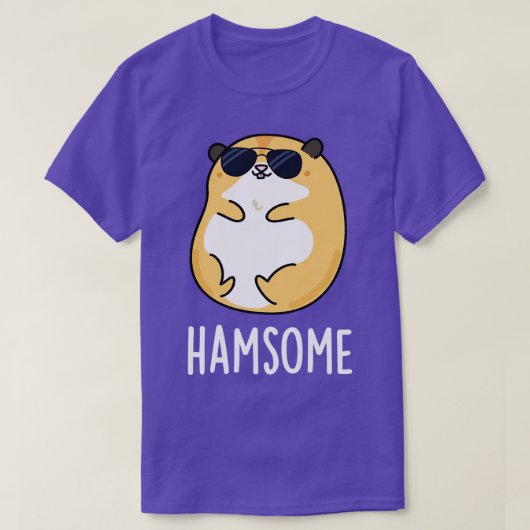 T-shirt Hamsome mignonte belle hamster Pun 1 (Design devant)