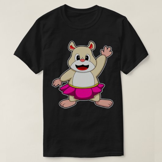 T-shirt Hamster à Dance avec jupe (Design devant)