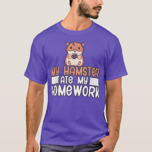 T-shirt Hamster a mangé mes devoirs