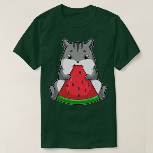 T-shirt Hamster à manger Watermelon (Design devant)