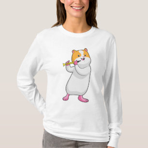 T-shirt Hamster à Musique avec Flûte