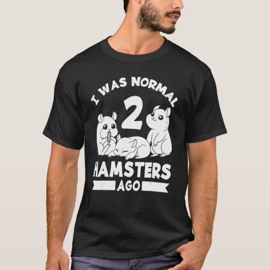 T-shirt Hamster Animaux Animaux Cute Cages Ball Roue Alime (Devant)
