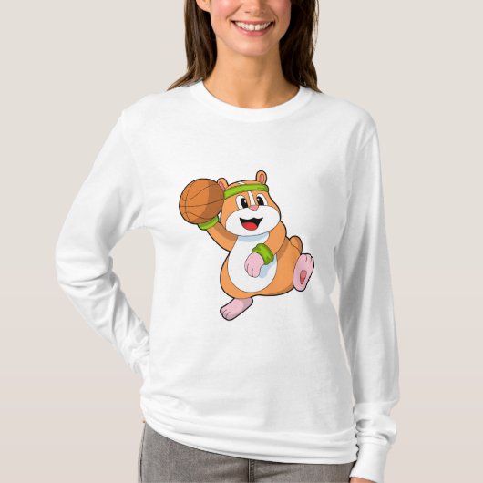 T-shirt Hamster as Basketball player (Devant)
