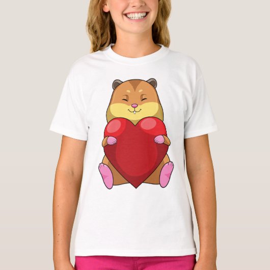T-shirt Hamster au coeur (Devant)