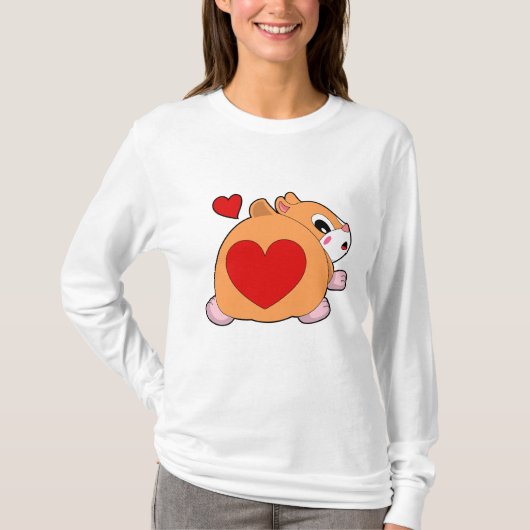 T-shirt Hamster au coeur (Devant)