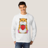 T-shirt Hamster aux fraises (Devant entier)