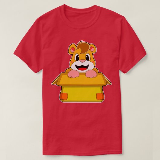 T-shirt Hamster avec boîte (Design devant)