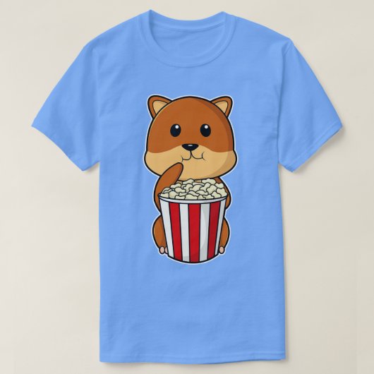 T-shirt Hamster avec cône de Popcorn 1 (Design devant)