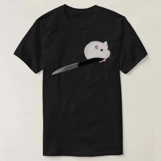 T-shirt Hamster avec couteau (Design devant)