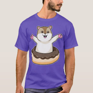 T-shirt Hamster avec de l'âne au chocolat