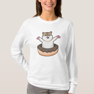 T-shirt Hamster avec de l'âne au chocolat
