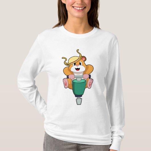 T-shirt Hamster avec Jackhammer (Devant)