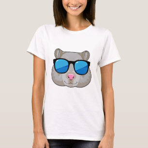 T-shirt Hamster avec lunettes de soleil
