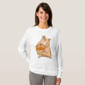 T-shirt Hamster avec Muffin (Devant entier)
