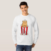 T-shirt Hamster avec Popcorn (Devant entier)