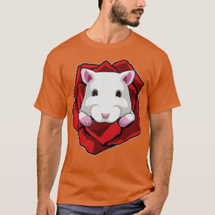 T-shirt Hamster avec Rose