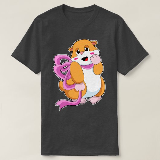 T-shirt Hamster avec ruban (Design devant)