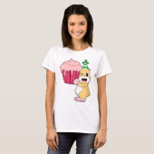 T-shirt Hamster Birthday Cupcake (Devant entier)