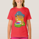 T-shirt Hamster Birthday Pirate<br><div class="desc">Ce design est le cadeau idéal pour un anniversaire,  Noël et d'autres célébrations. Il convient aux femmes,  aux hommes et aux enfants.</div>