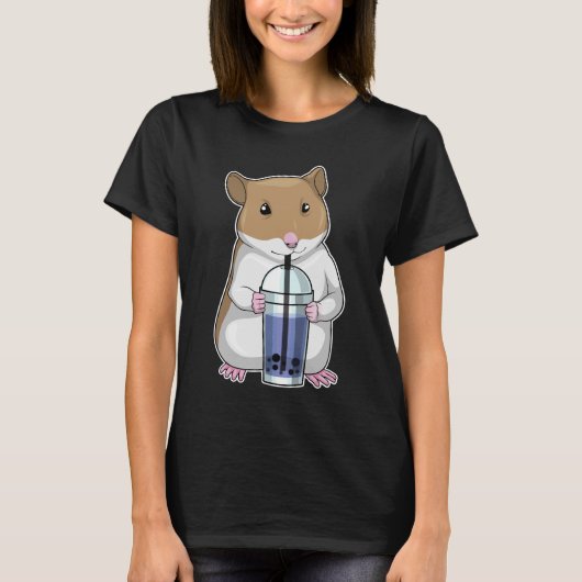 T-shirt Hamster Boba tea (Devant)