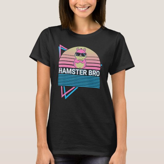 T-shirt Hamster Bro Hamster Bro Retro (Devant)