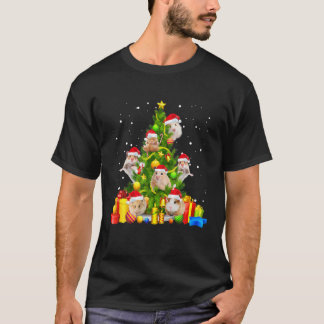 T-shirt Hamster Cadeau Arbre de Noël X-Mas Santa Hat