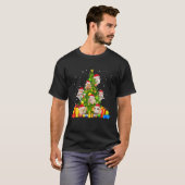 T-shirt Hamster Cadeau Arbre de Noël X-Mas Santa Hat (Devant entier)