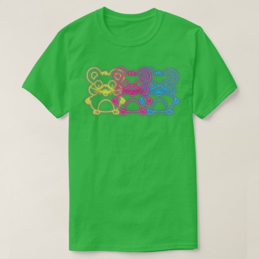 T-shirt Hamster Cadeau Retro 80s (Design devant)