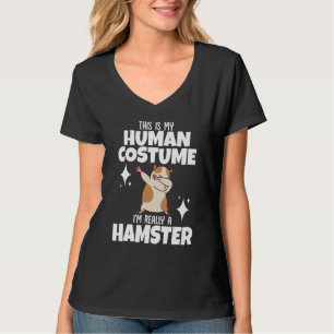 T-shirt Hamster C'Est Mon Costume Humain Je suis Vraiment