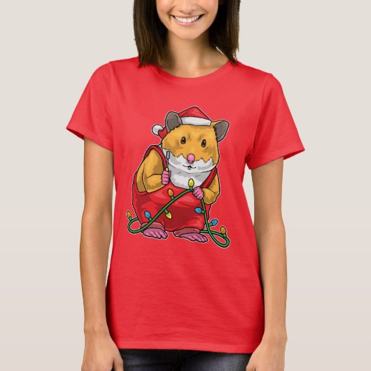 T-shirt Hamster Christmas Craftsman (Devant)