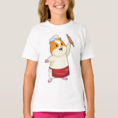 T-shirt Hamster comme boulon avec broche à rouleaux (Devant)
