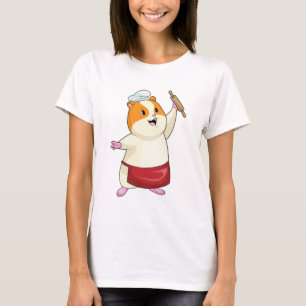 T-shirt Hamster comme boulon avec broche à rouleaux